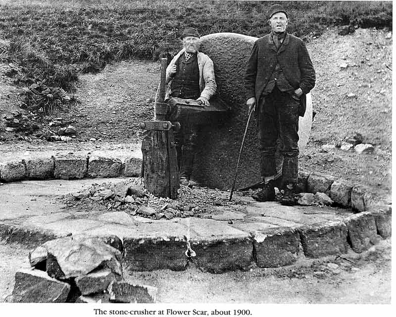 The Stonecrusher at Flower Scar, abput 1900