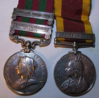 Campaign medals - punjab, Tirah & Peking