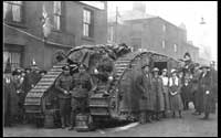 WW1 tank-Egbert-Oldham-War savings promotion