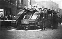WW1 tank-Egbert-Oldham-War savings promotion