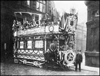 WW1-Illumintaed tram-Oldham-War savings promotion