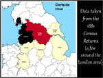 Gartside name distribution