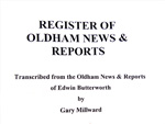 Edwin Butterworth  - Oldham News & Reports