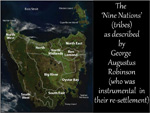 9 nations map of Tasmania