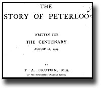 The Story of Peterloo by F.A. Bruton (full transcription)