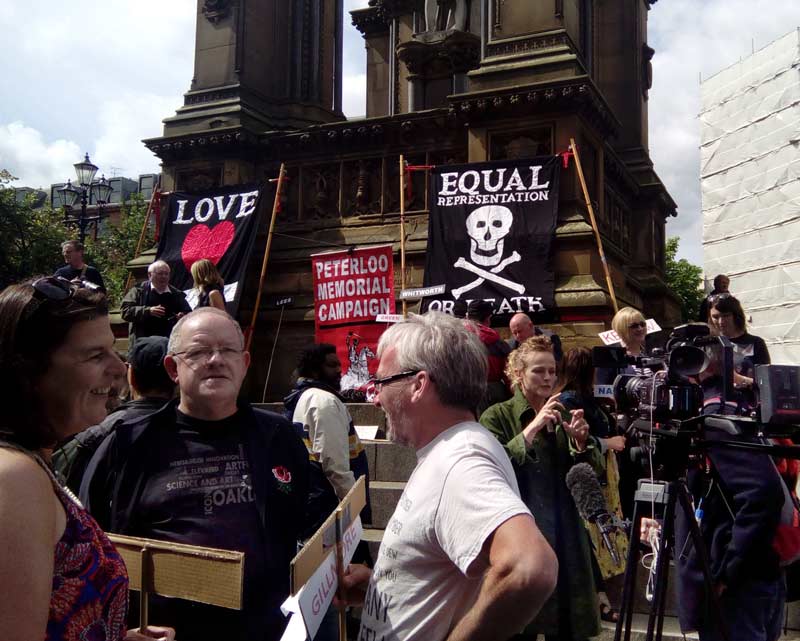 Sunday 21st August 2017 - The 198th Anniversary of the Peterloo  Massacre.