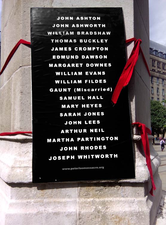 Attaching the Names of those who died, to St. Peter's Memorial