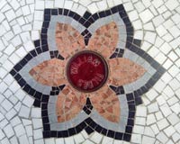 William Fyldes. Memorial in the mosaic floor