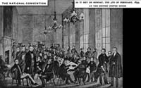 Chartists - The National Convention on Monday 4th February, 1839, at the British Coffee House.