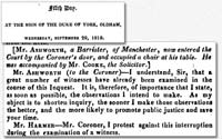 Proceedings at the Inquest of John Lees, Oldham, September 1819