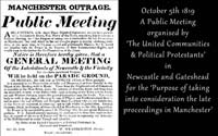 'Manchester Outrage' - A Public Meeting in Newcastle and Gateshead.
