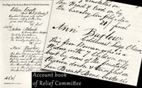 Page from the Relief Fund Account Book