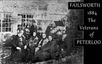 Failsworth Veterans of the Peterloo Massacre in 1884