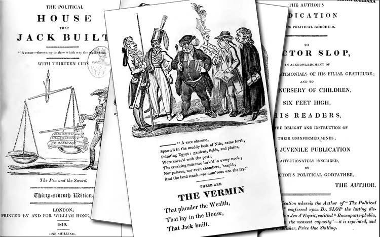 The 'Political House That Jack Built by William Hone and illustrated by George Cruikshank.- 'The Vermin'. 