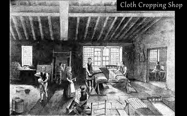 Interior of John Wood's Cloth Cropping Shop