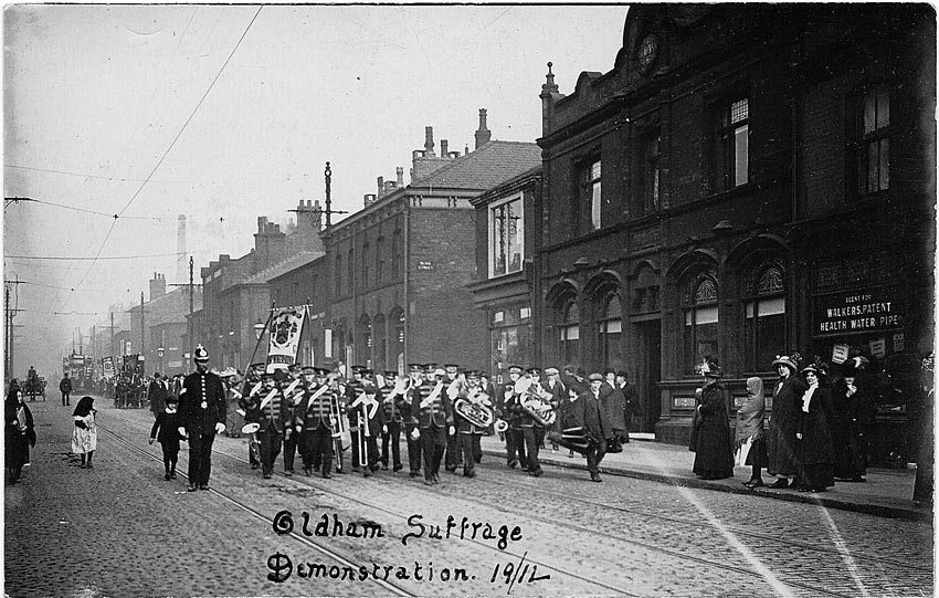 Oldham Women's Suffrage Society , 1912 Procession