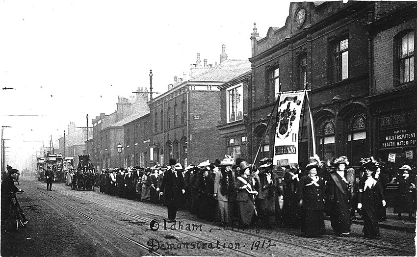 Oldham Women's Suffrage Society , 1912 Procession