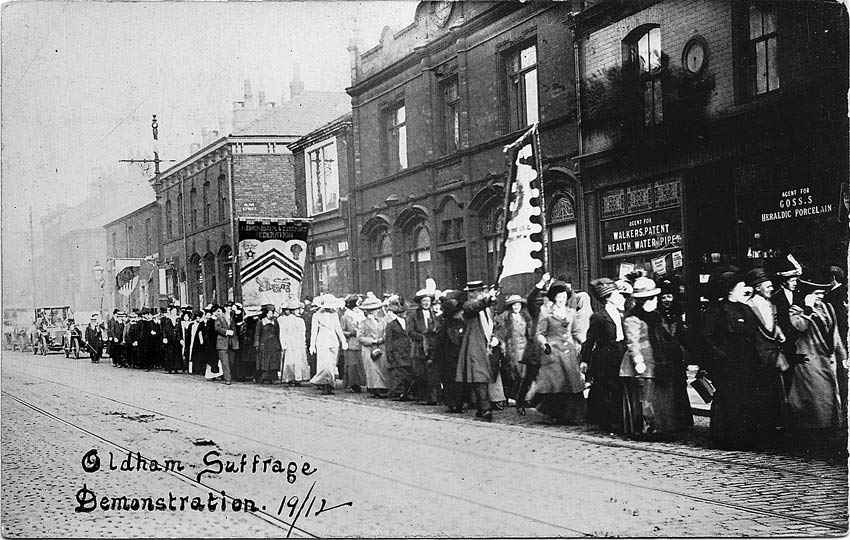 Oldham Women's Suffrage Society , 1912 Procession