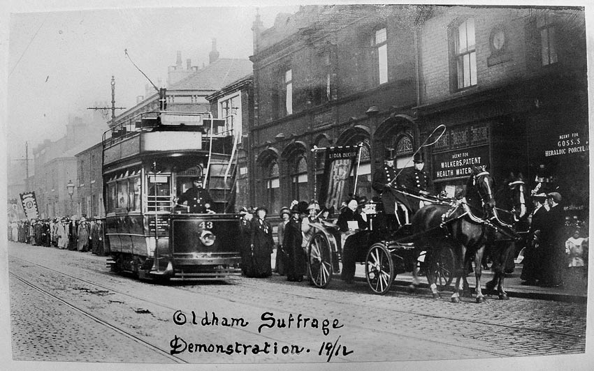 Oldham Women's Suffrage Society , 1912 Procession