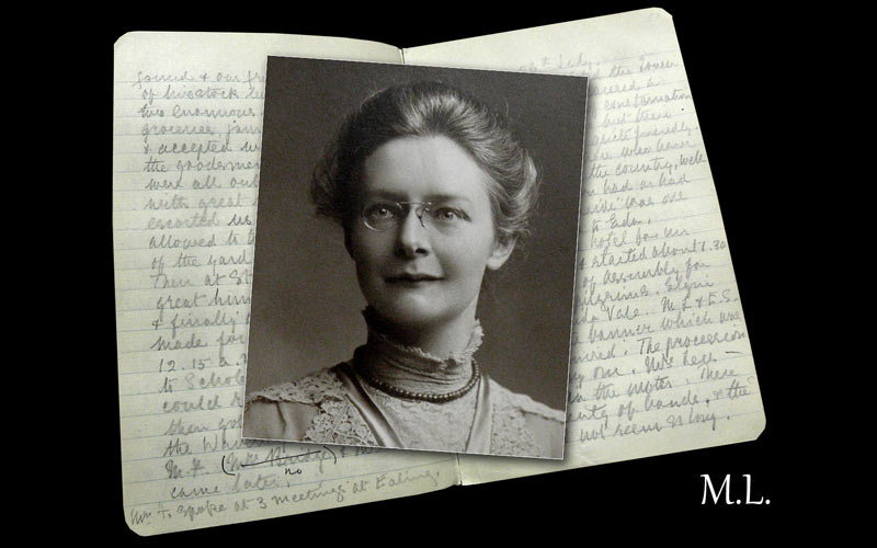 Marjory Lees, & Pilgrimage diary, from the Commemoration Album