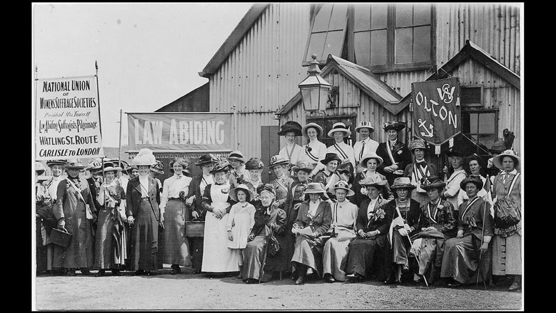 1913, NUWSS Suffragist Pilgrimage ...  Marjory Lees 