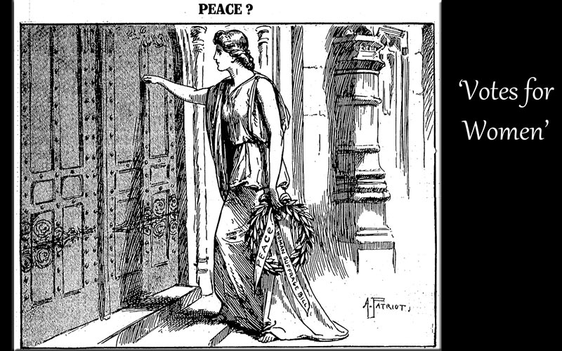 Women at war - women's suffrage