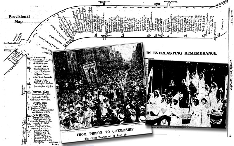 1910 pageant- women's suffrage