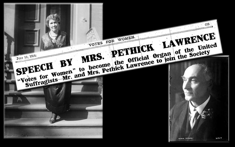 Pethick lawrences - womens' suffrage
