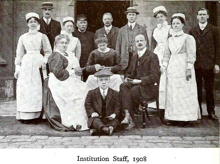 'OLDHAM CENTENARY : 1849 - 1949' - INSTITUTION STAFF, 1908