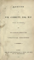'Memoirs of Wm. Cobbett, Esq.'