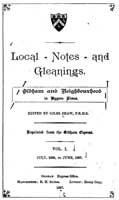 Local Notes and Gleanings: Oldham and Neighborhood in Bygone Times