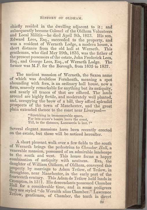 Historical Sketches of Oldham by Edwin Butterworth