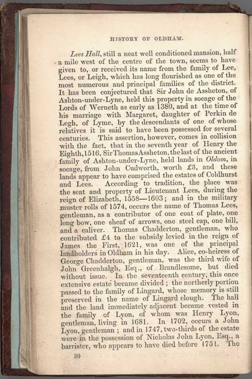 Historical Sketches of Oldham by Edwin Butterworth