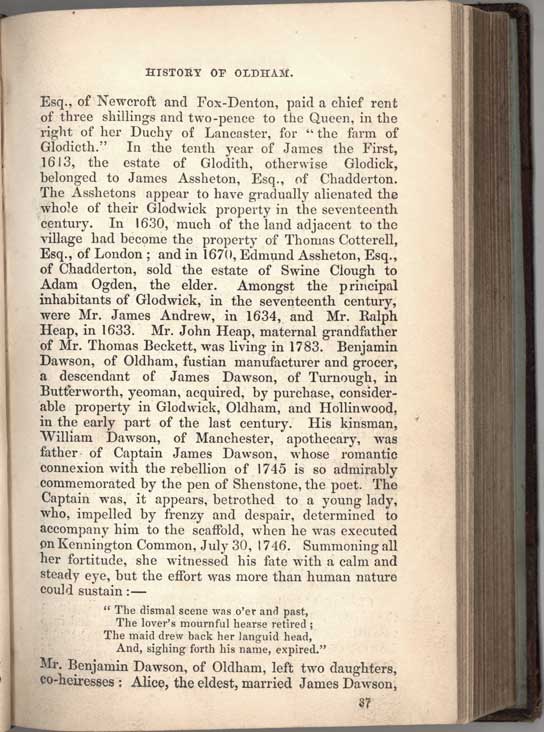 Historical Sketches of Oldham by Edwin Butterworth