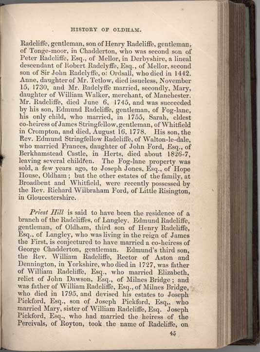 Historical Sketches of Oldham by Edwin Butterworth