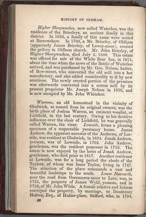 Historical Sketches of Oldham by Edwin Butterworth