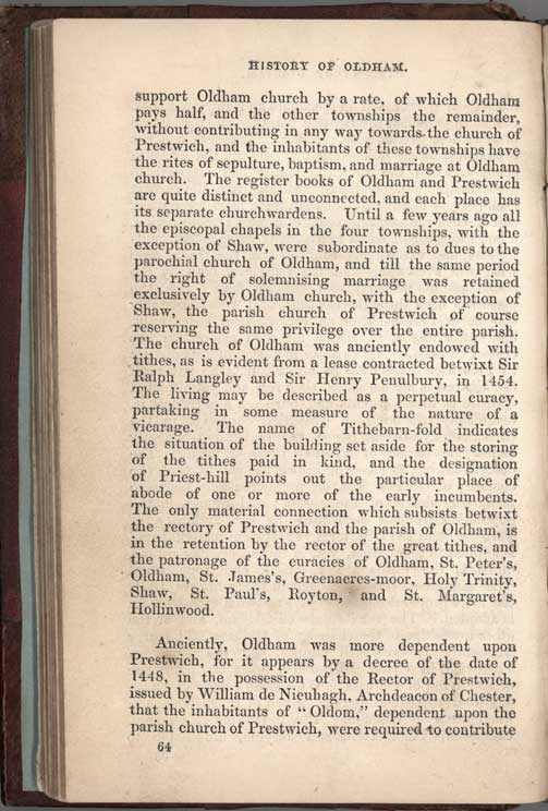 Historical Sketches of Oldham by Edwin Butterworth