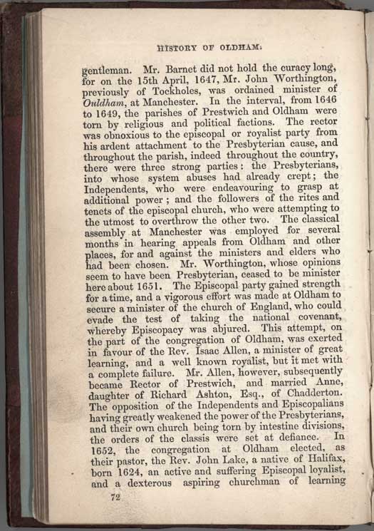 Historical Sketches of Oldham by Edwin Butterworth