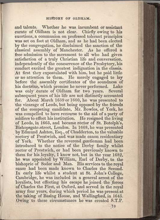 Historical Sketches of Oldham by Edwin Butterworth