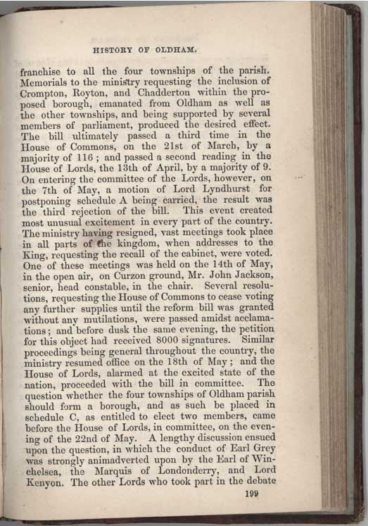 Historical Sketches of Oldham by Edwin Butterworth