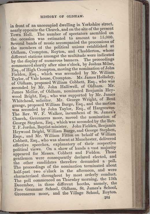 Historical Sketches of Oldham by Edwin Butterworth