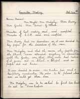 Page from minute book of 17th Oldham Girl Guide Company - Failsworth