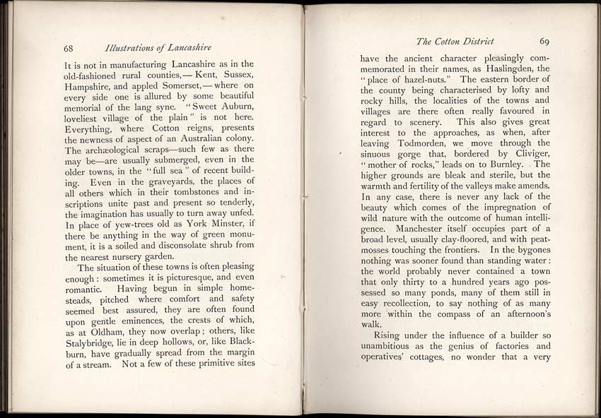 Oldham Historical Research Group - LANCASHIRE - Brief Historical and Descriptive Notes by by Leo H. Grindon  Pub. 1892