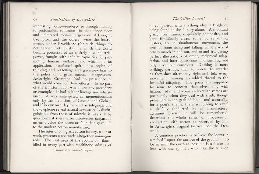 Oldham Historical Research Group - LANCASHIRE - Brief Historical and Descriptive Notes by by Leo H. Grindon  Pub. 1892