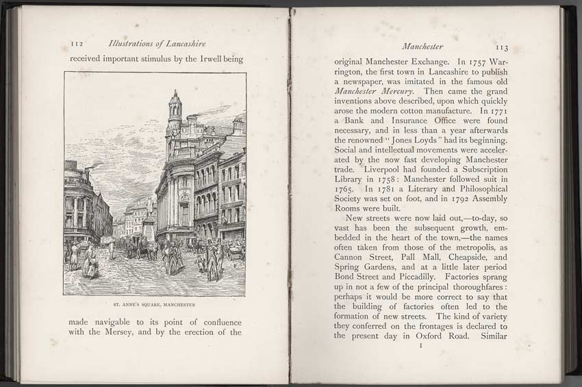 Oldham Historical Research Group - LANCASHIRE - Brief Historical and Descriptive Notes by by Leo H. Grindon  Pub. 1892