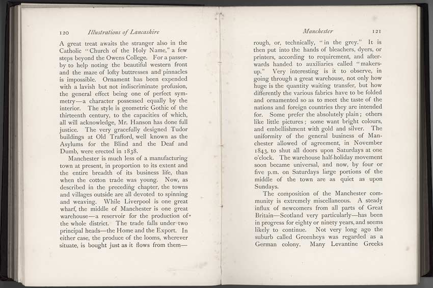 Oldham Historical Research Group - LANCASHIRE - Brief Historical and Descriptive Notes by by Leo H. Grindon  Pub. 1892