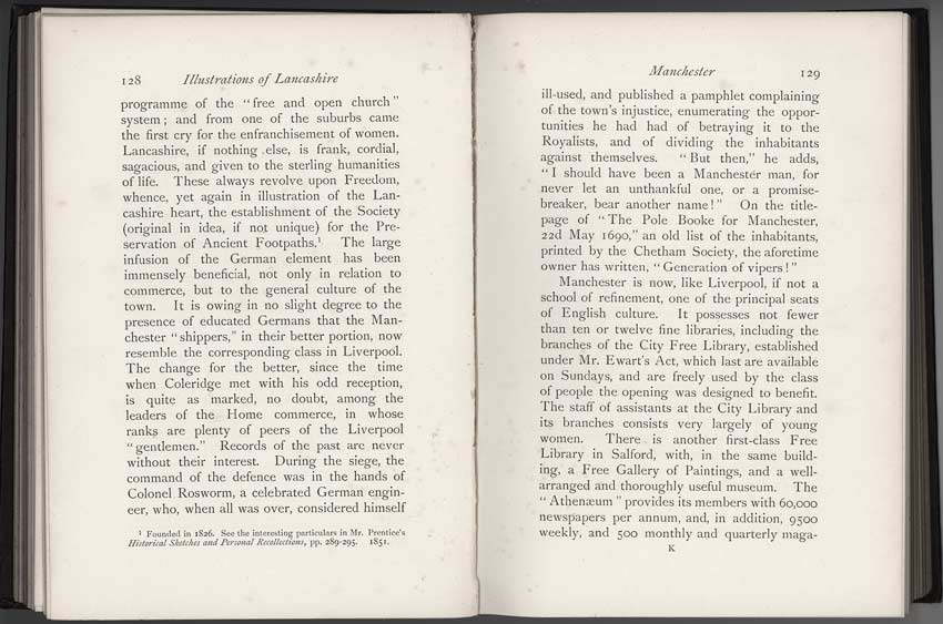 Oldham Historical Research Group - LANCASHIRE - Brief Historical and Descriptive Notes by by Leo H. Grindon  Pub. 1892