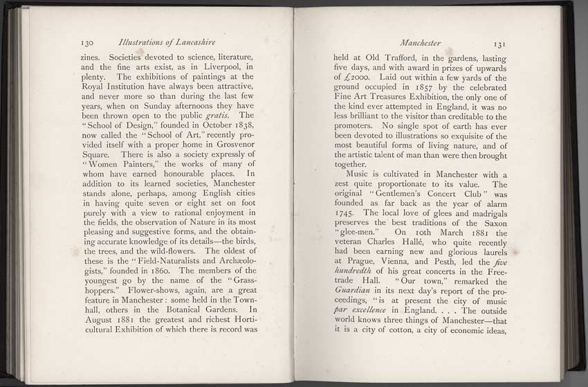 Oldham Historical Research Group - LANCASHIRE - Brief Historical and Descriptive Notes by by Leo H. Grindon  Pub. 1892