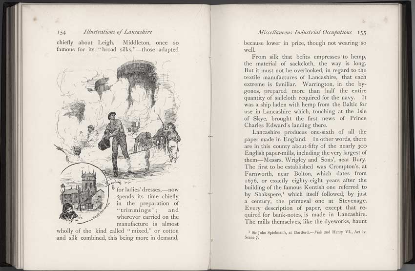 Oldham Historical Research Group - LANCASHIRE - Brief Historical and Descriptive Notes by by Leo H. Grindon  Pub. 1892