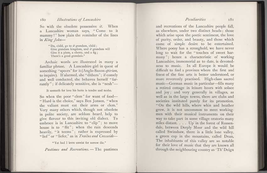 Oldham Historical Research Group - LANCASHIRE - Brief Historical and Descriptive Notes by by Leo H. Grindon  Pub. 1892